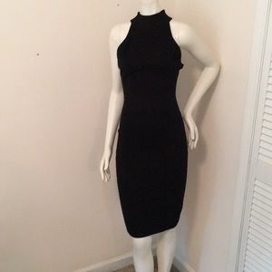 Black bodycon dress
